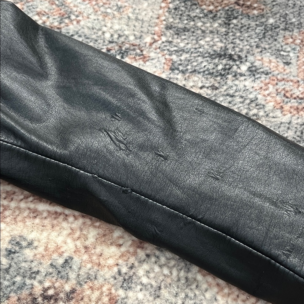 Free People Faux Leather Moto Jacket with Shearling Collar - Picture 3 of 6